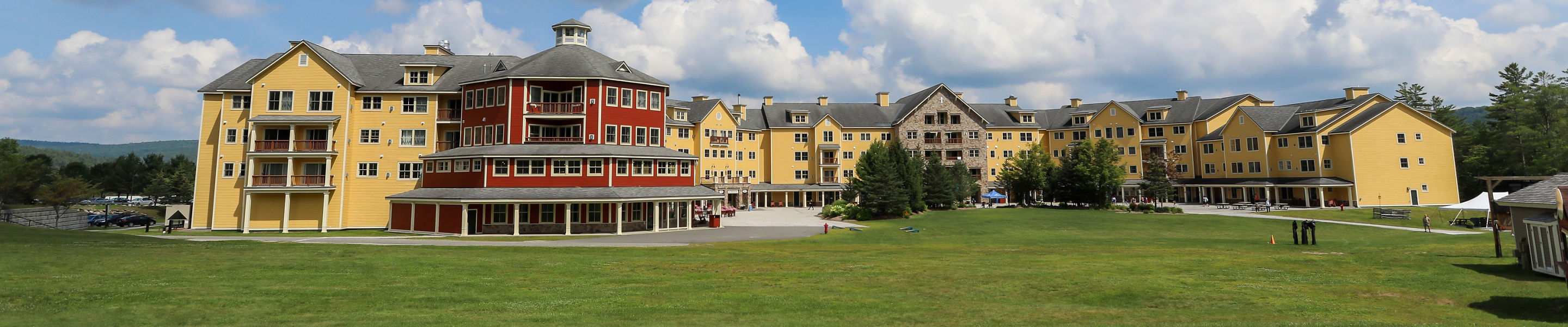Exterior of Jackson Gore Condo Building at Okemo Mountain Resort