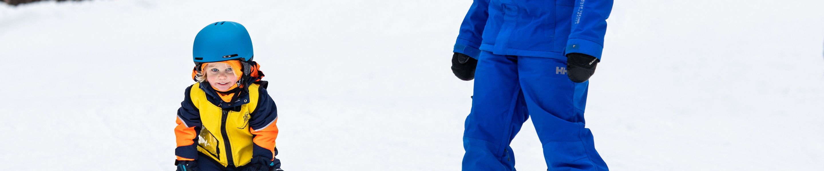 Kids Learning How to Ski on Mount Sunapee's South Peak