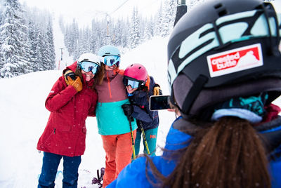 Instructor taking group photo at Crested Butte