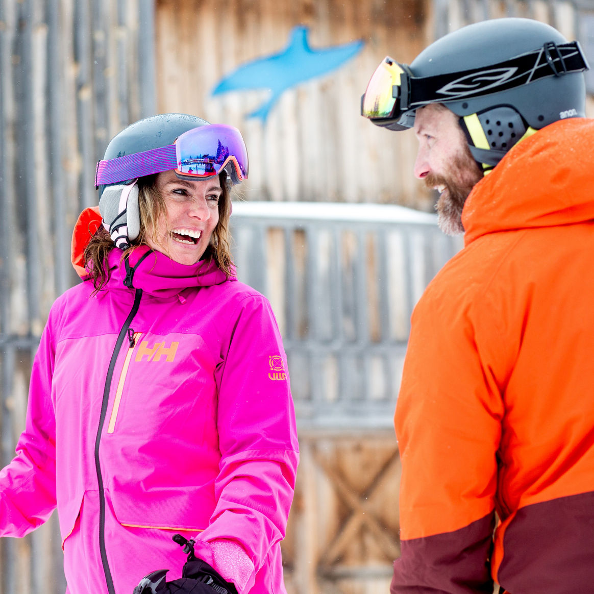 Couple Shares Moment on Ski Run at Mount Snow