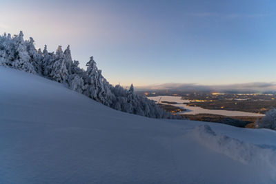 Lake Sunapee View at Night at Mount Sunapee