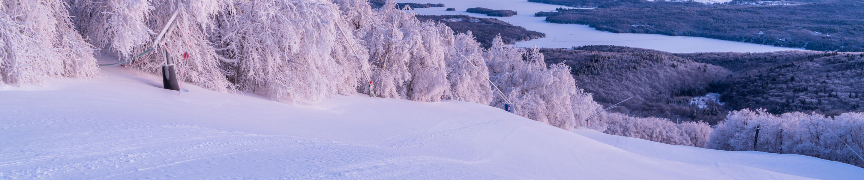 Lake Sunapee Views at Sunrise at Mount Sunapee