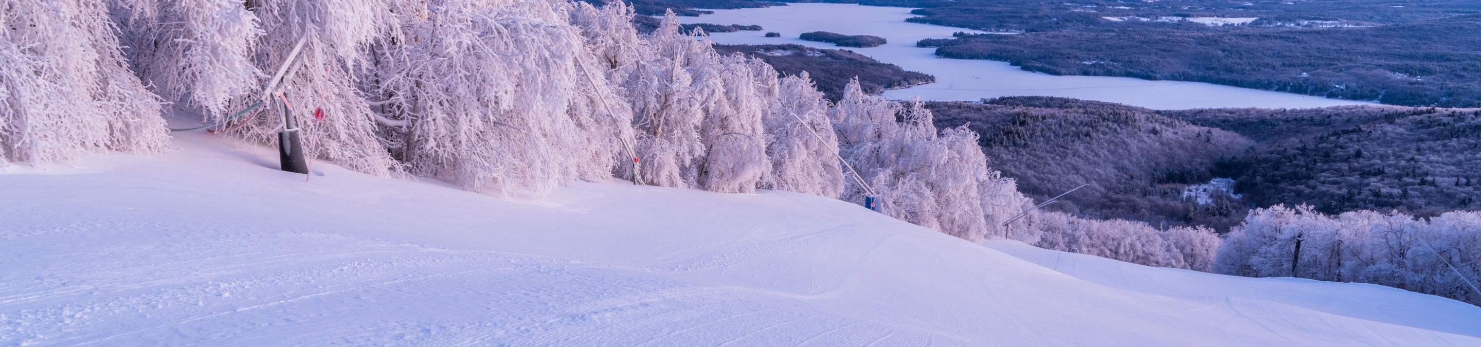 Lake Sunapee Views at Sunrise at Mount Sunapee