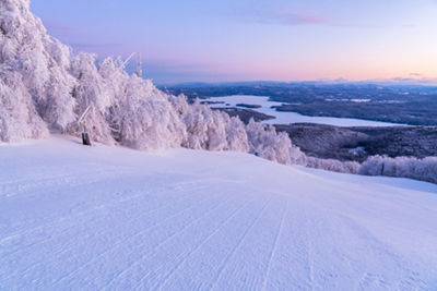 Lake Sunapee Views at Sunrise at Mount Sunapee