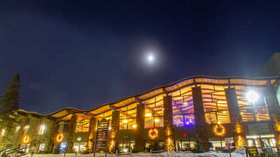Hunter Mountain Lodge at Night