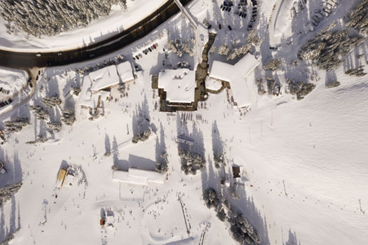 Base Area Aerial at Stevens Pass