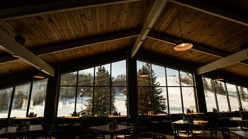 Inside Window View from Paul Pub at Afton Alps