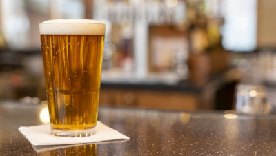 Beer at the Incline Lodge