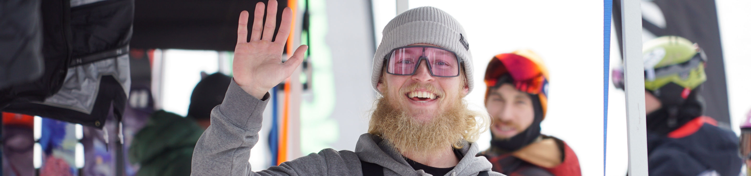 Group of Men Smile for the Camera at Mad River Mountain