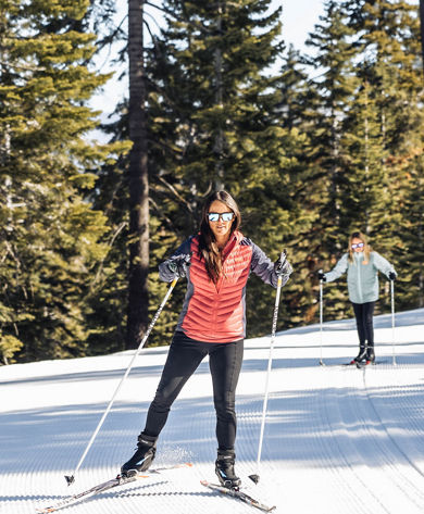 Family Enjoys the Cross-Country Trails at Northstar California
