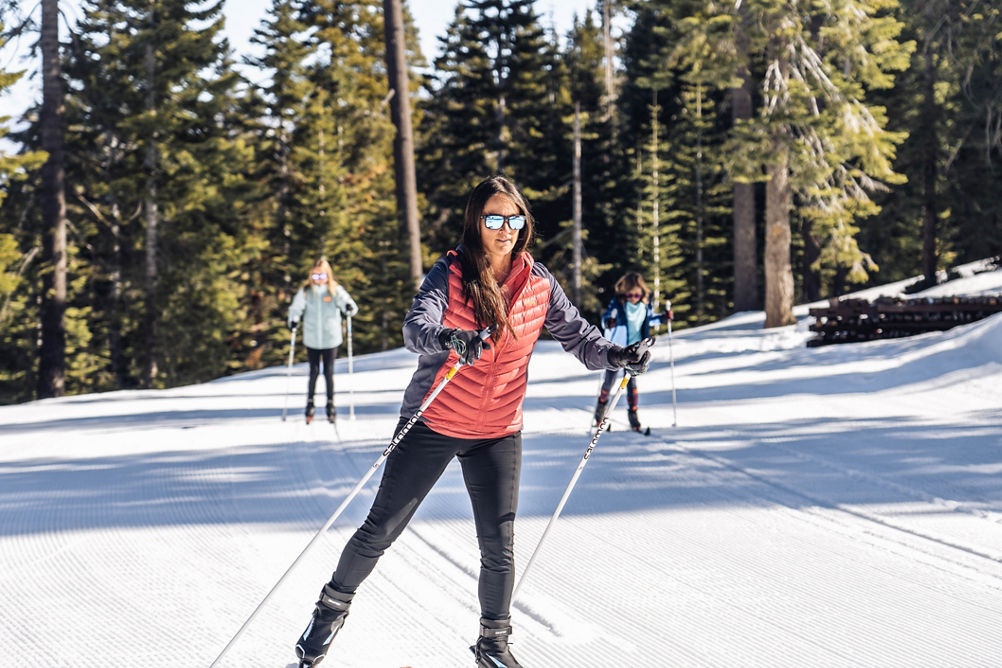 Family Enjoys the Cross-Country Trails at Northstar California