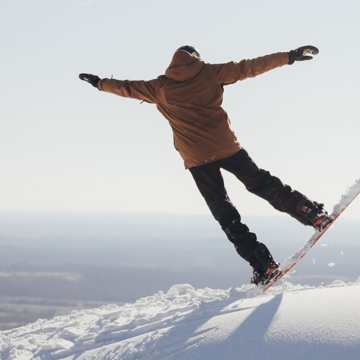 Snowboarder Gets Air at Liberty Mountain
