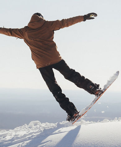 Snowboarder Gets Air at Liberty Mountain