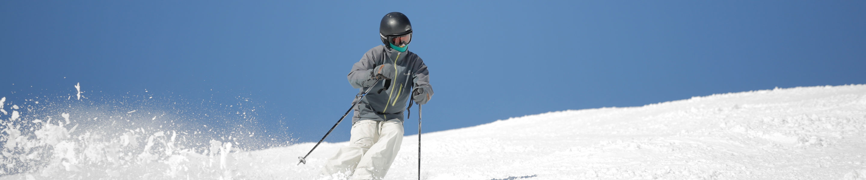 Skier Makes Turns at Liberty Mountain