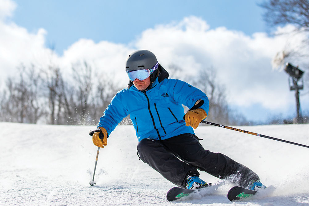 Skier Makes Turns at Jack Frost
