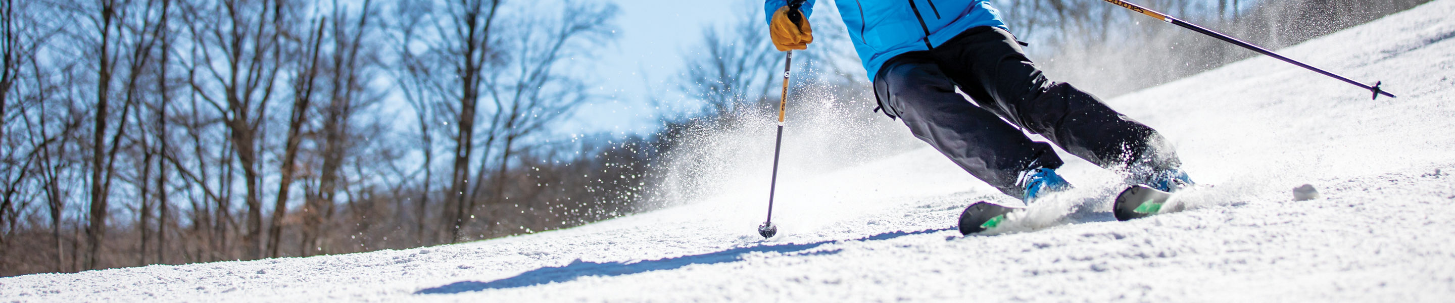 Skier Makes Turns at Jack Frost
