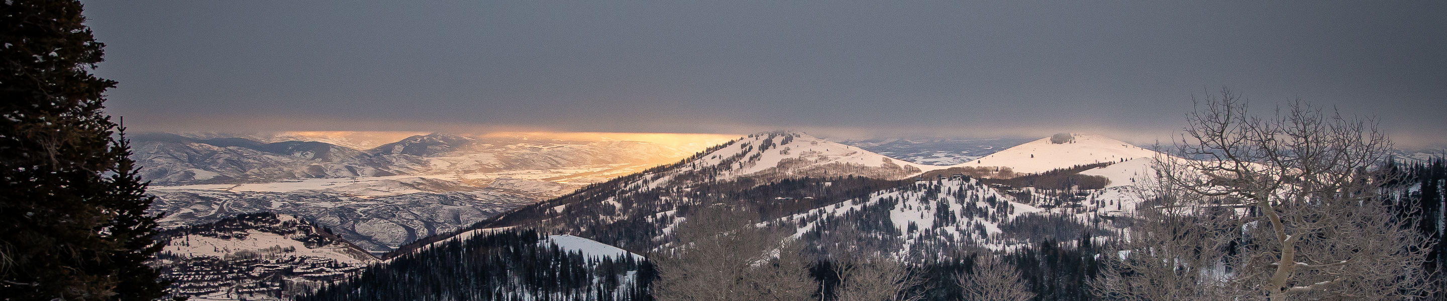 Sunrise glow at Park City