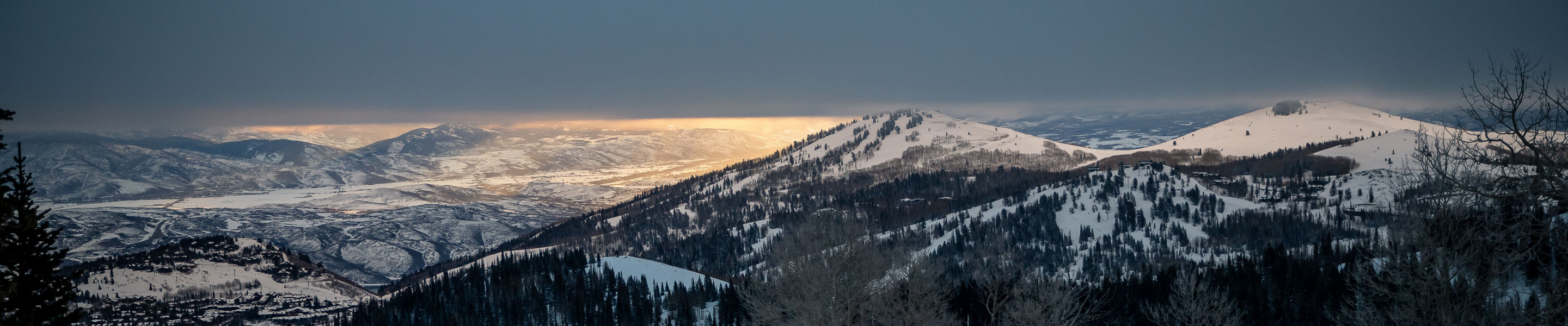 Sunrise glow at Park City