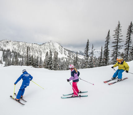 South Divide Kids Lesson With Cowboy Mountain at Stevens Pass