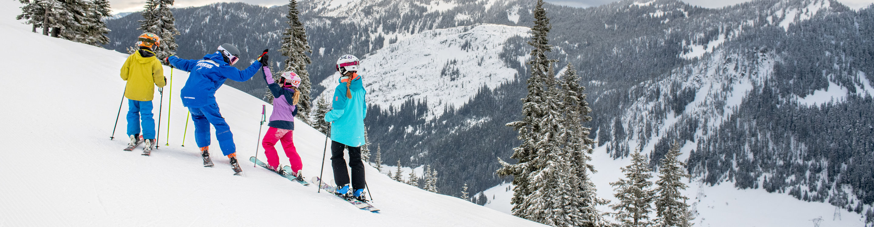 Kids High Five Lifestyle at Stevens Pass