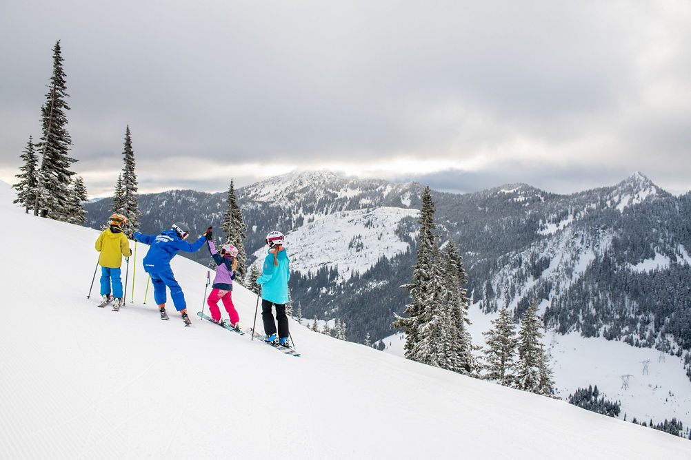 Kids High Five Lifestyle at Stevens Pass
