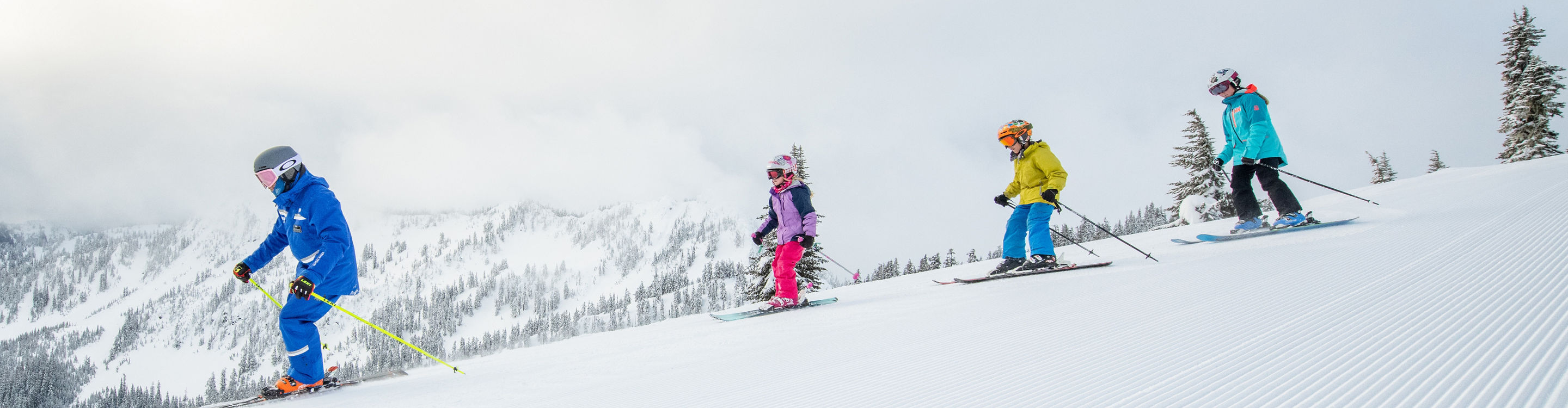 Kids Group Lesson South Divide at Stevens Pass