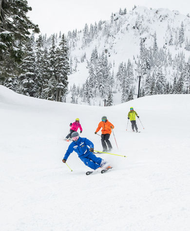 Adult Ski Lesson at Stevens Pass