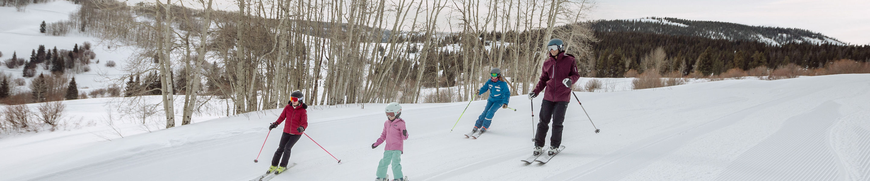 Family Explores McCoy Park with Instructor in Beaver Creek, CO