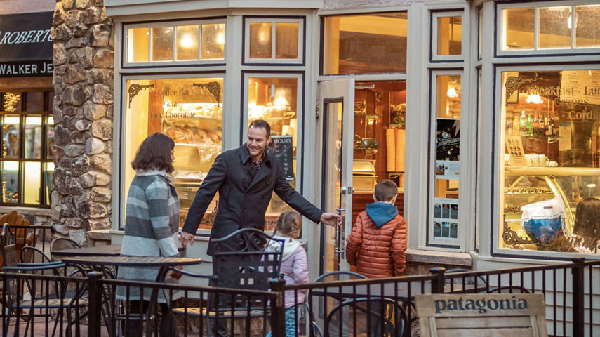 Family Heads into Rimini to Warm Up in Beaver Creek Village