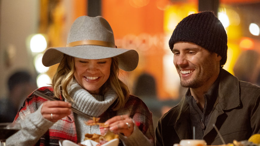 Couple Enjoys a Meal