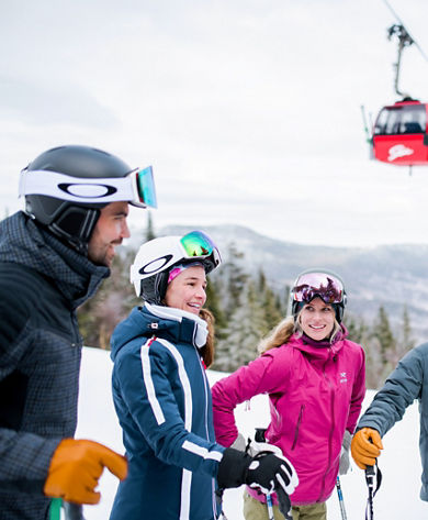 Friends Gather Before Skiing at Stowe