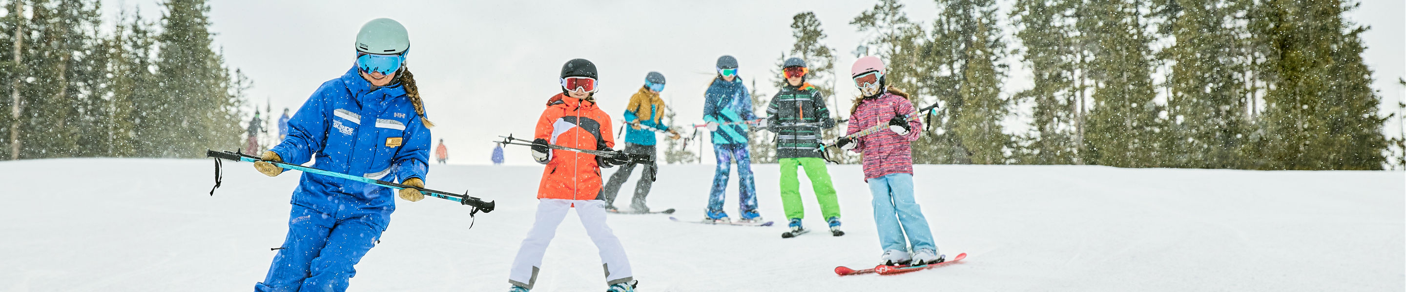 Ski child lesson at Keystone Resort