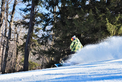 Snowboarding at Laurel Mountain Resort