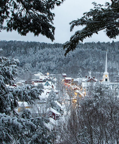 View of Downtown Stowe, Vermont