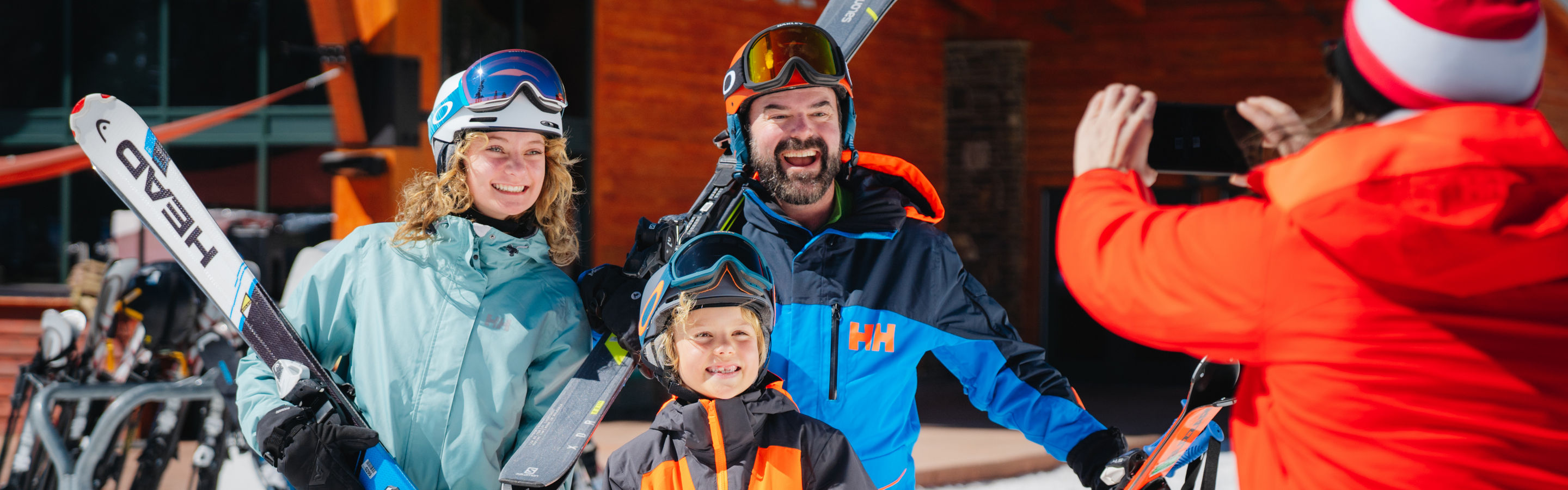 Family enjoying Tamarack Lodge at Heavenly