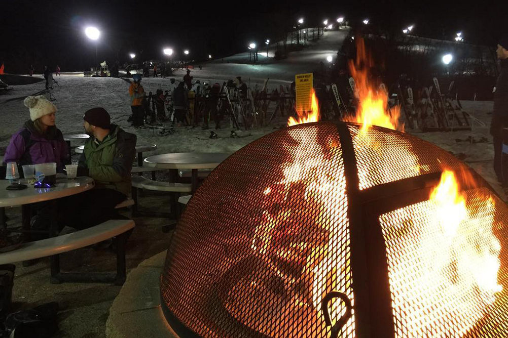 Firepit on Patio at Base Area at Hidden Valley