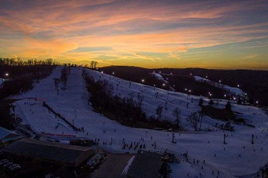 Aerial View of the Hidden Valley Ski Area
