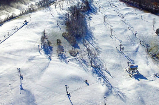 Aerial View of the Hidden Valley Ski Area