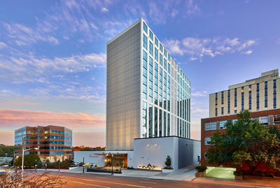 Exterior Shot of Local Hospitality Partner Le Meridian St. Louis Clayton Hotel at Hidden Valley