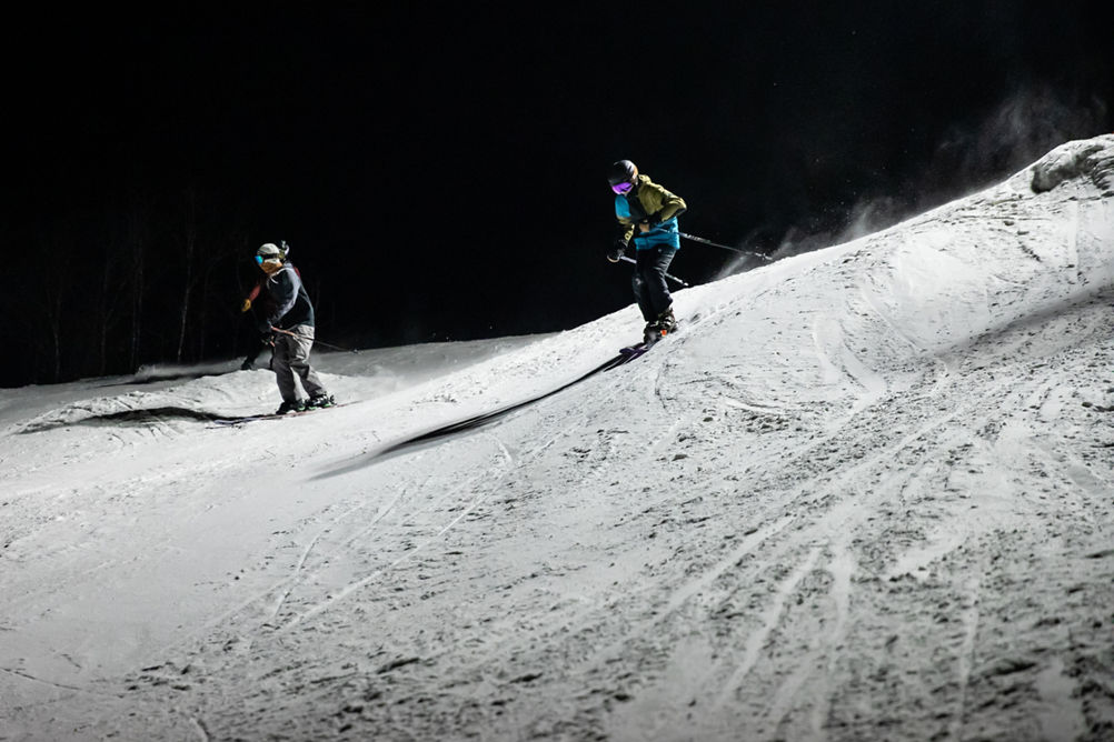 Night Skiing at Crotched