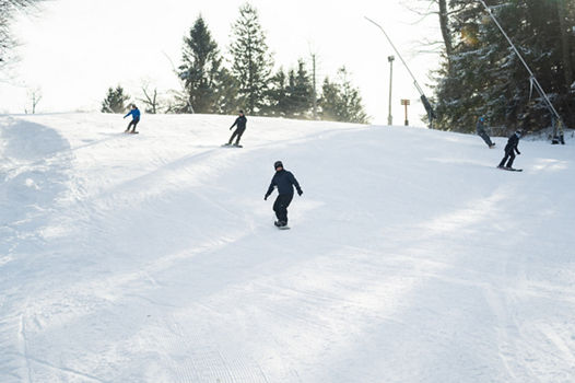 Snowboarding at Laurel Mountain Ski Resort