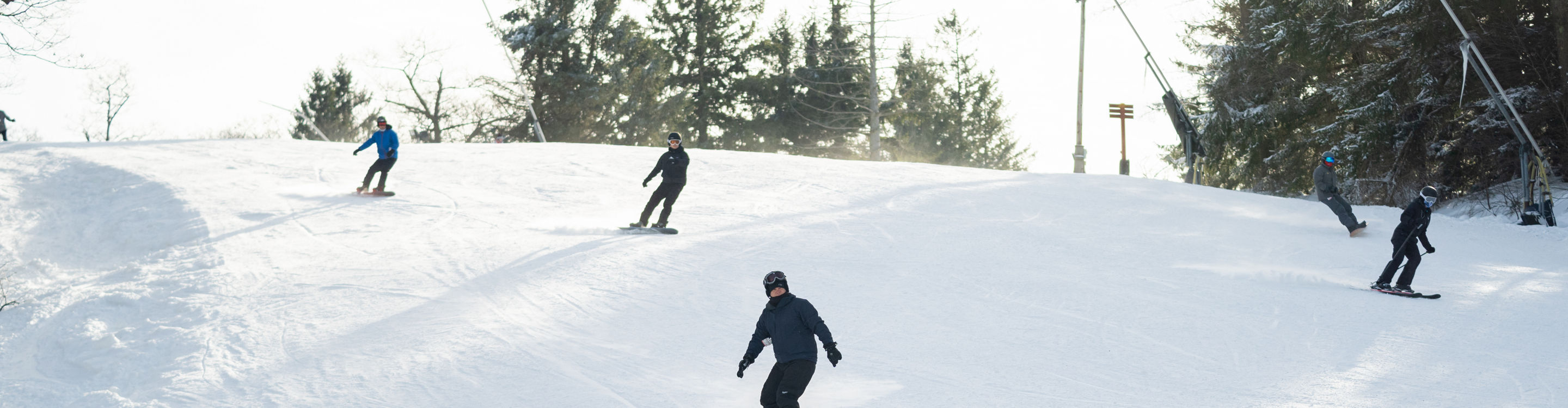 Snowboarding at Laurel Mountain Ski Resort