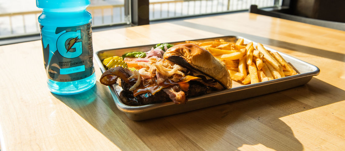 Burger and Fries at Afton Alps, MN