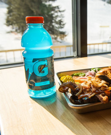 Burger and Fries at Afton Alps, MN