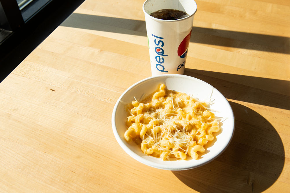 Mac and Cheese and Pepsi available at Paul's at Afton Alps, MN