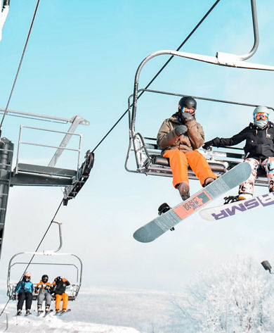 Snowboarding at Hidden Valley-PA Ski Resort