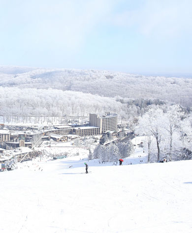 Seven Springs Winter Scenic Photo