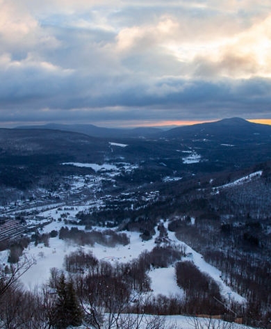 Sunrise from the Summit at Hunter Mountain