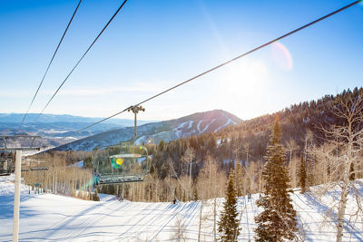 Sunny Lift on Saddleback at Park City