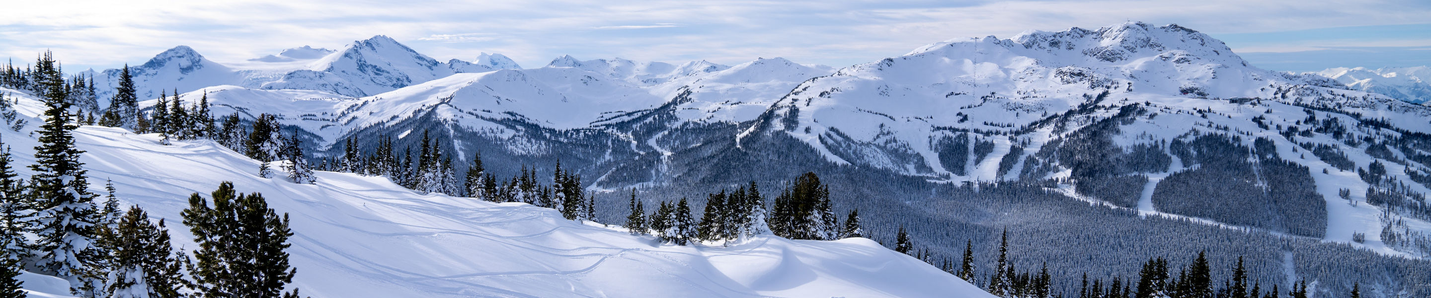 Panoramic view of Whistler Blackcomb Landscape 